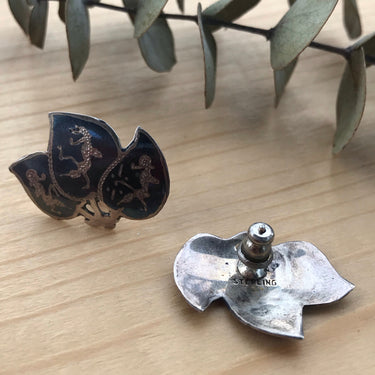 Siam Sterling Pierced Earrings Jewelry Bloomers and Frocks